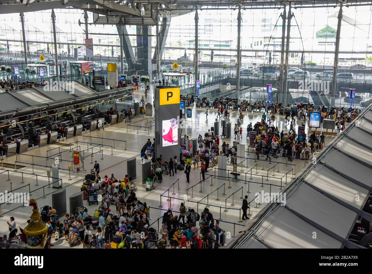 De l'aéroport de Bangkok, Thaïlande Banque D'Images