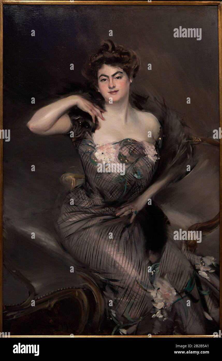 '''Portrait De Madame Arnold Seligmann'', 1900, Giovanni Boldini (1842-1931) Banque D'Images