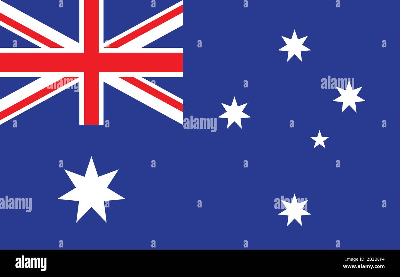 Drapeau de l'Australie. Illustration vectorielle du drapeau national australien Illustration de Vecteur