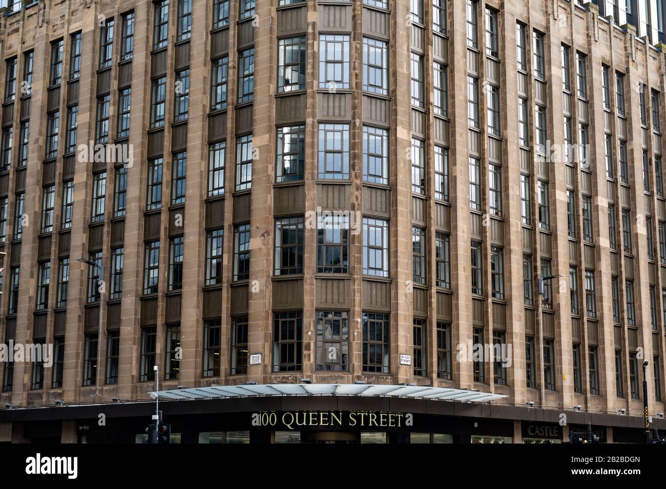 100 Queen Street, Centre-Ville De Glasgow, Écosse Banque D'Images