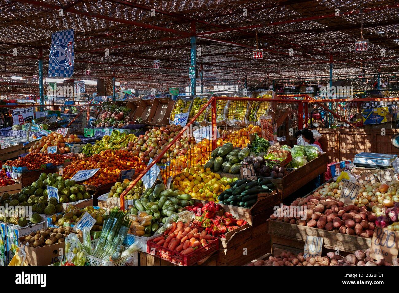 Marché de Fruits à Arica Banque D'Images