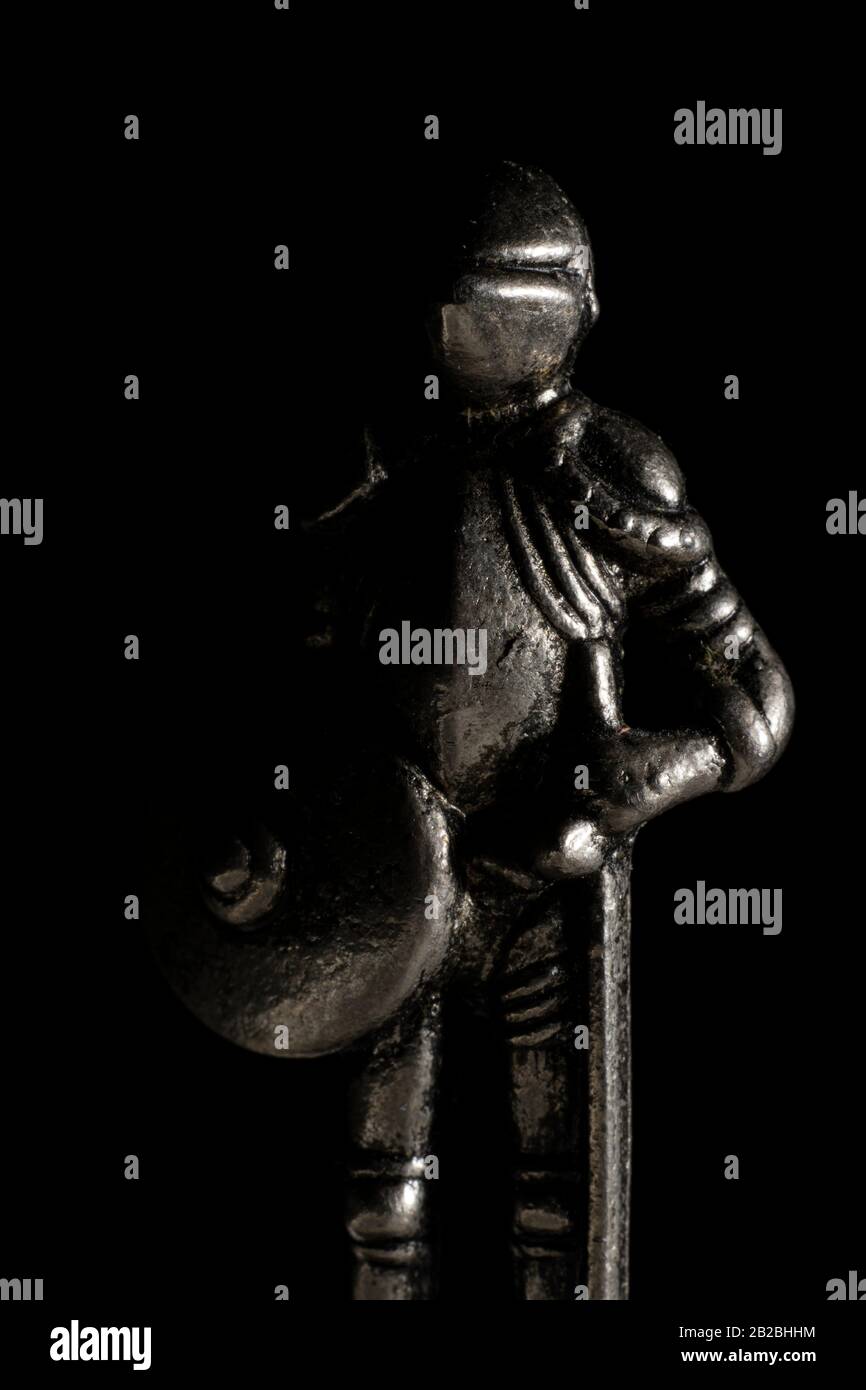 Figurines en fonte avec des Soldats d'éclairage spectaculaires Banque D'Images