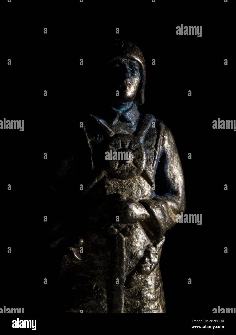 Figurines en fonte avec des Soldats d'éclairage spectaculaires Banque D'Images