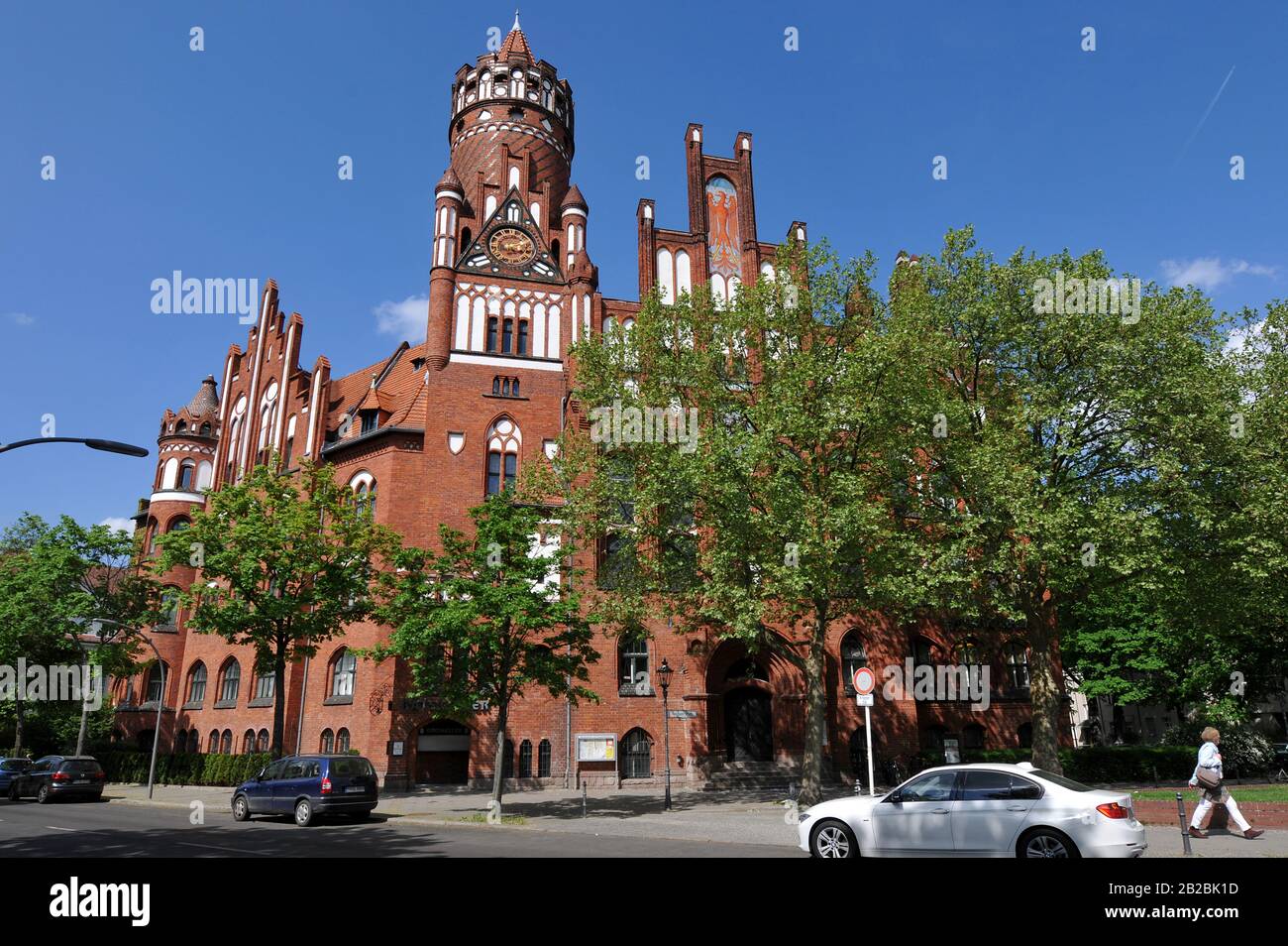 Rathaus, Berkaer Platz, Berlin accueille dignement, Wilmersdorf, Deutschland, Banque D'Images