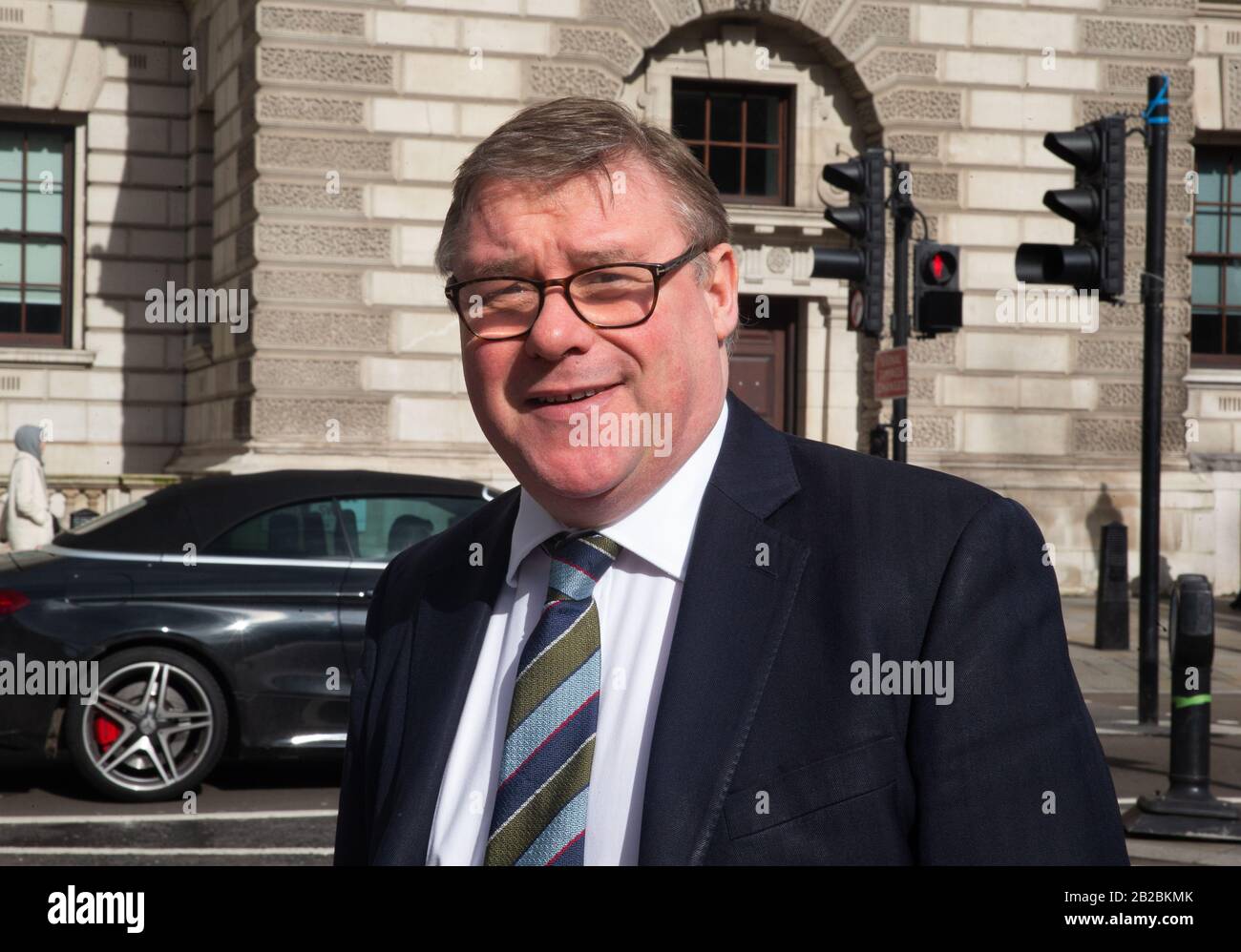 Londres, Royaume-Uni. 2 mars 2020. Mark Francois, vice-président du Groupe européen de la recherche, à Westminster et à Westminster. Crédit: Tommy London/Alay Live News Banque D'Images