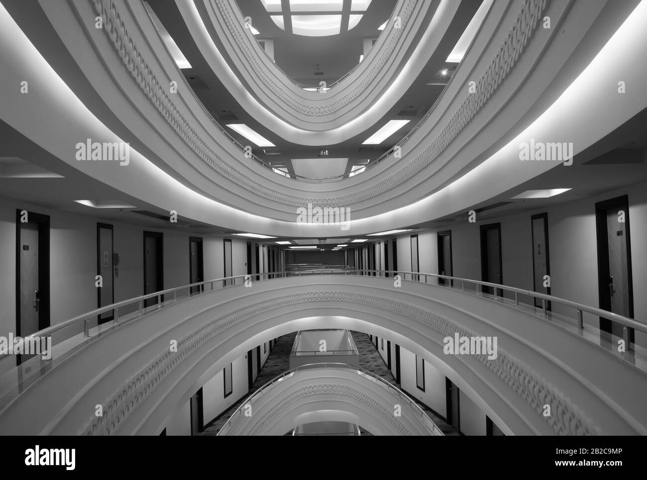 Alanya, TURQUIE - 17 JUILLET : intérieur de l'hôtel Vikingen Quality Resort. L'hôtel compte 450 chambres et 13 000 m² le 17 juillet 2013 à Alanya, Banque D'Images