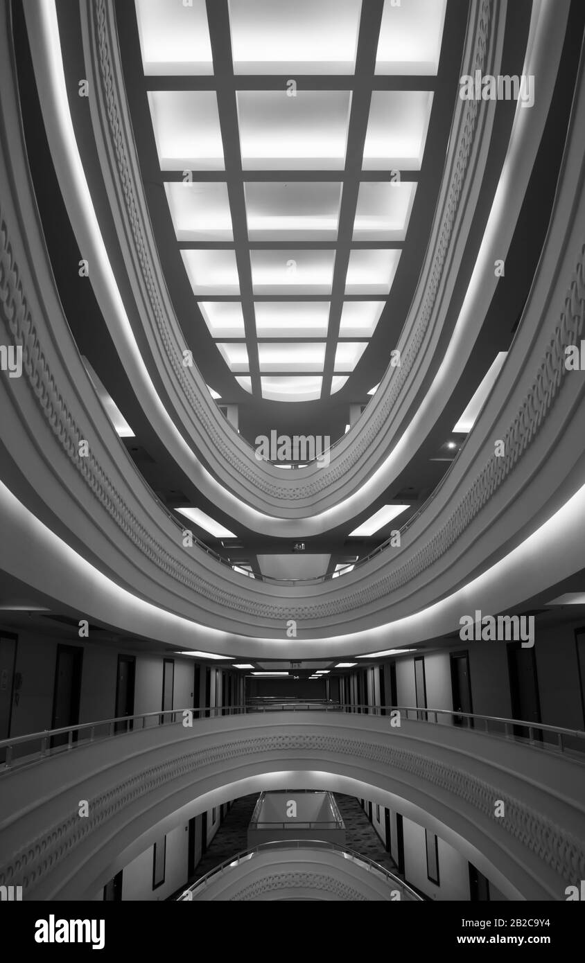 Alanya, TURQUIE - 17 JUILLET : intérieur de l'hôtel Vikingen Quality Resort. L'hôtel compte 450 chambres et 13 000 m² le 17 juillet 2013 à Alanya, Banque D'Images