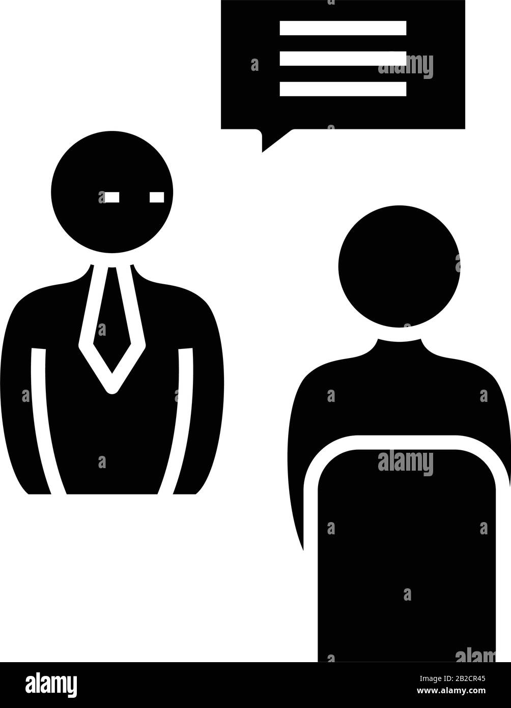 Instructions importantes icône noire, illustration conceptuelle, symbole vectoriel plat, signe glyphe. Illustration de Vecteur