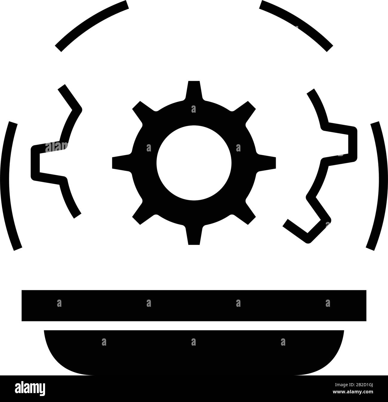 Caractéristiques de la loi icône noire, illustration du concept, symbole vectoriel plat, signe glyphe. Illustration de Vecteur