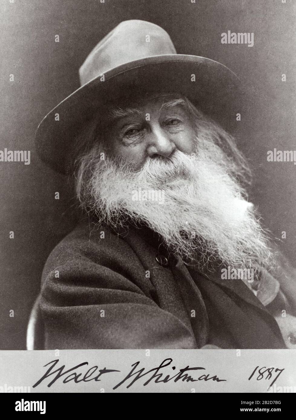 Walt Whitman, 1887 Banque D'Images