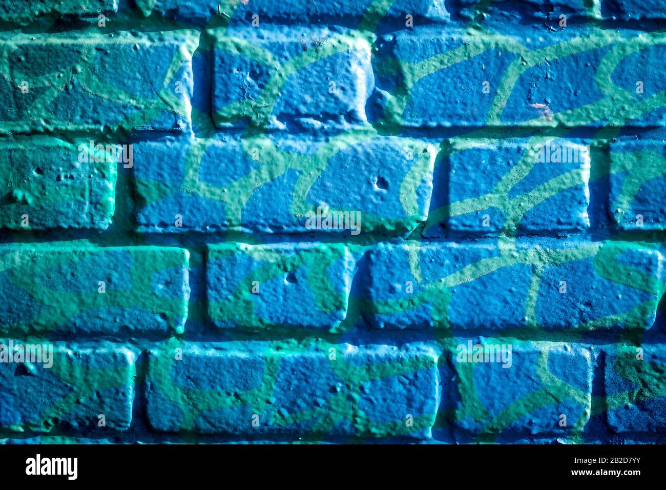 Mur de briques coloré idéal comme arrière-plan Banque D'Images