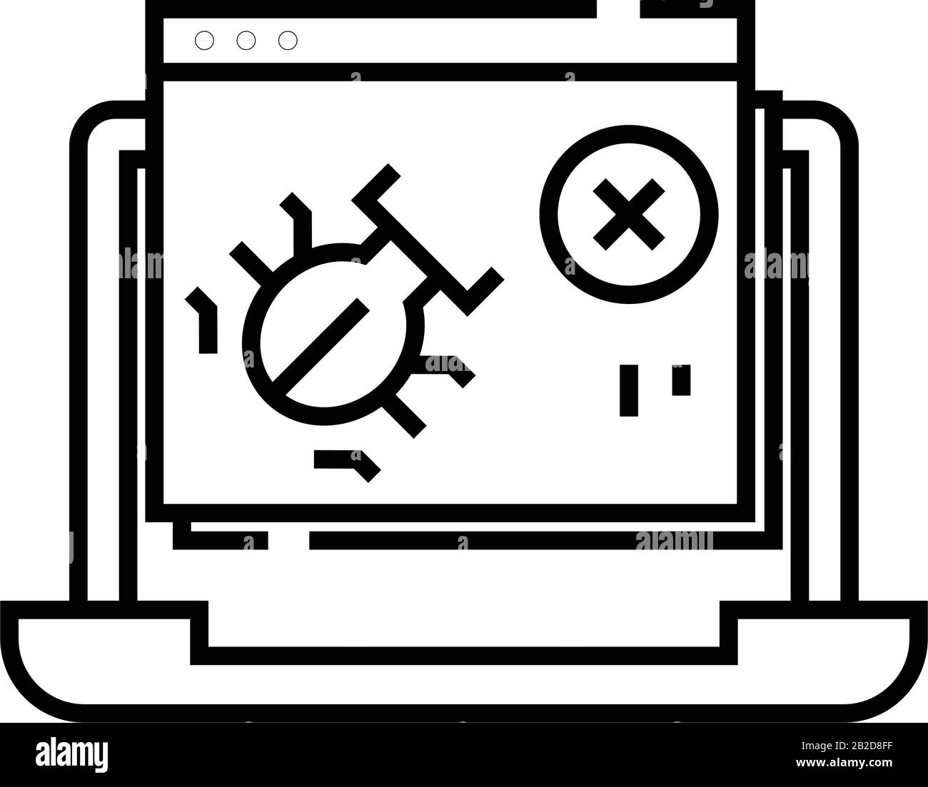 Icône Spy Technic Line, signe concept, illustration vectorielle, symbole linéaire. Illustration de Vecteur