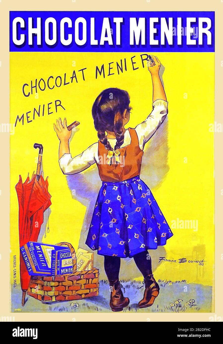 Chocolat Menier - Jaune Banque D'Images