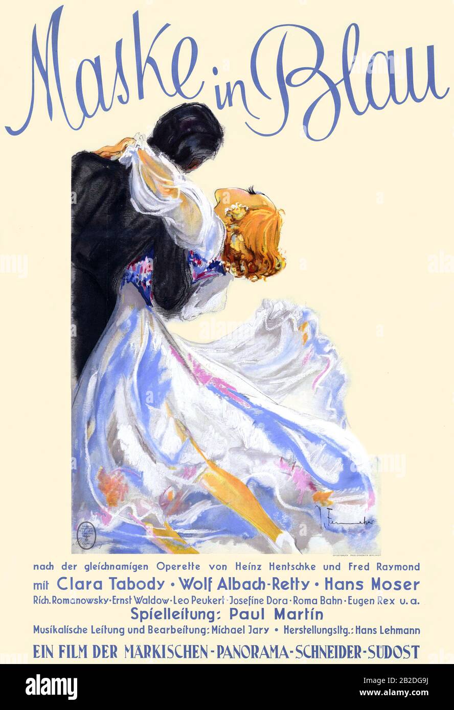 Maske à Blau Banque D'Images