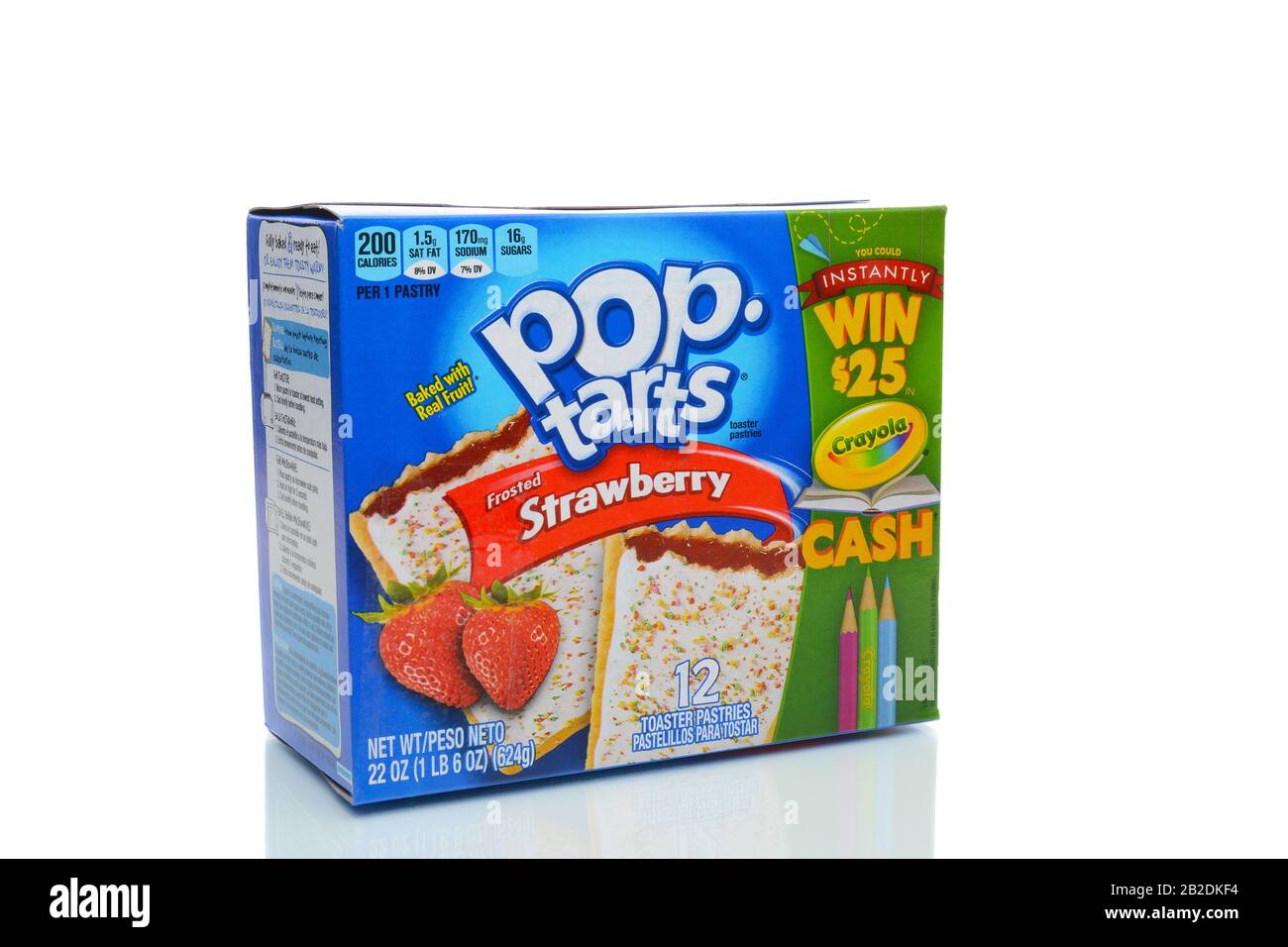 Irvine, CA - 4 JANVIER 2018: Fraises Pop Tarts. Une marque de pâtisseries pré-cuites, de cuisine de commodité grille-pain que la Kellogg Company a introduit en 1964. Banque D'Images Irvine, CA - 4 JANVIER 2018: Fraises Pop Tarts. Une marque de pâtisseries pré-cuites, de cuisine de commodité grille-pain que la Kellogg Company a introduit en 1964. Banque D'Images