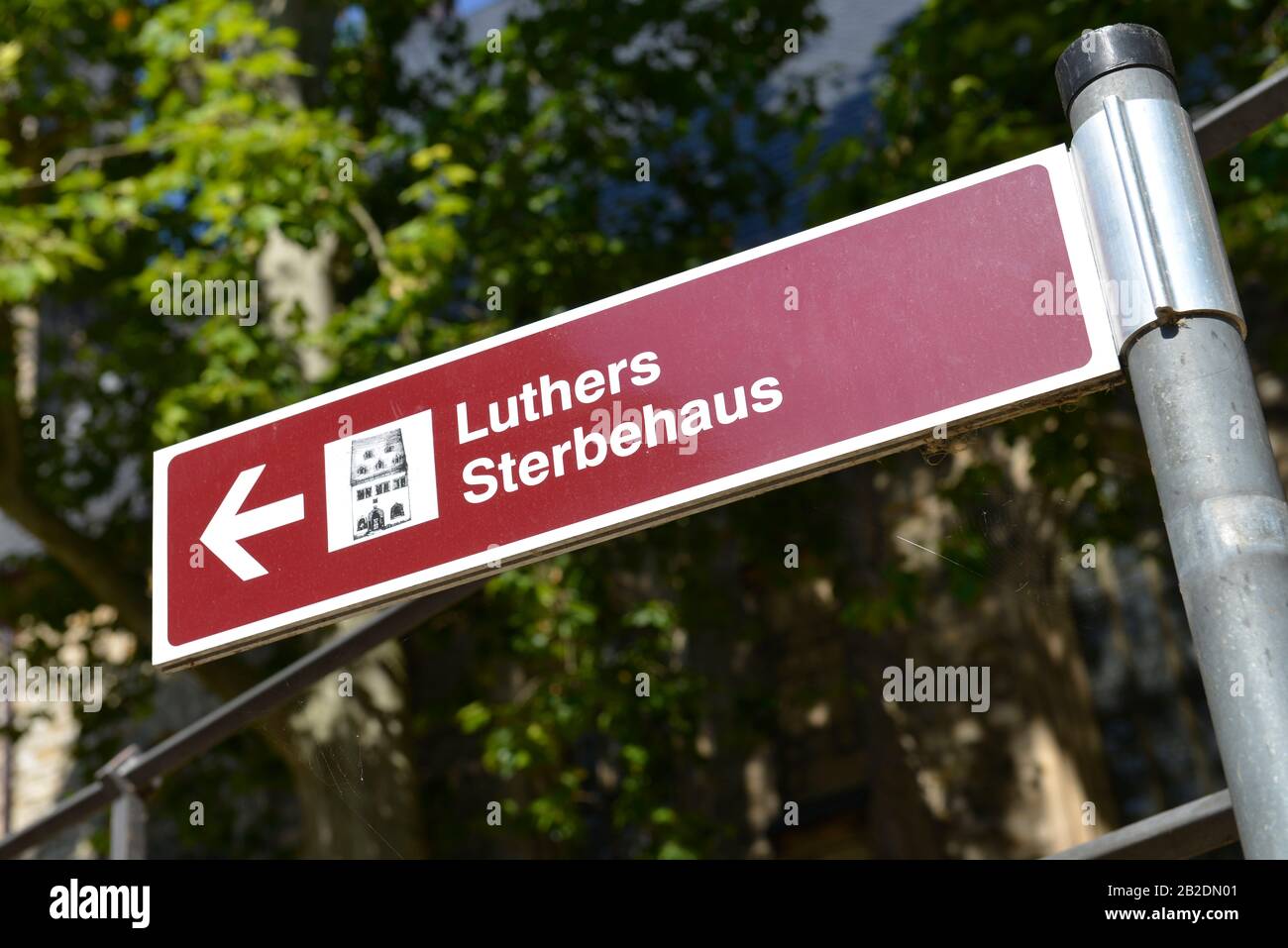 Luthers Sterbehaus Garlstorf, Sachsen-Anhalt, Allemagne Banque D'Images
