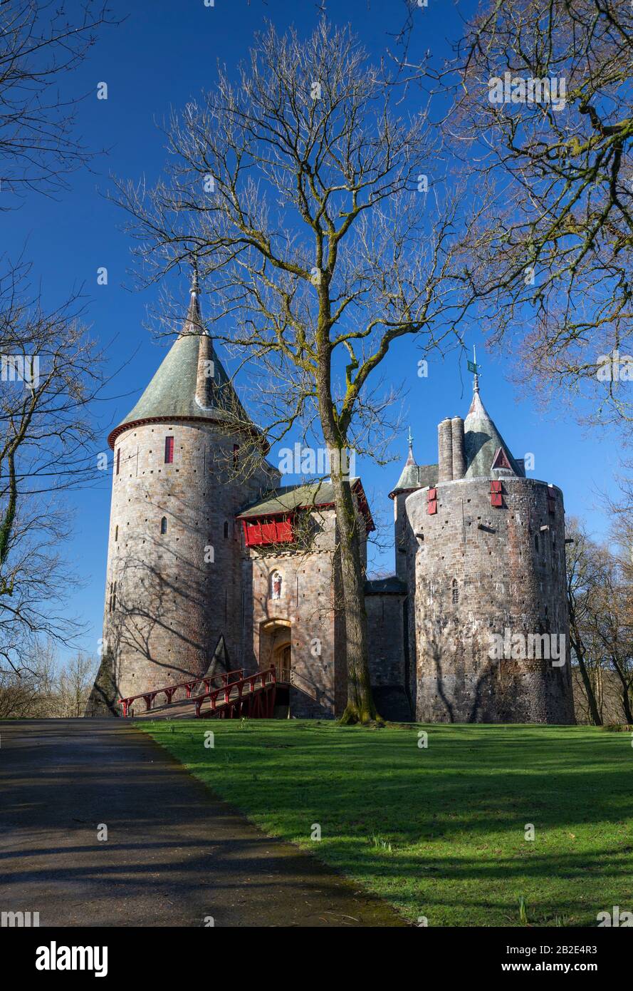 Castell Coch (Château Rouge), Tongwynlais, Pays De Galles Banque D'Images