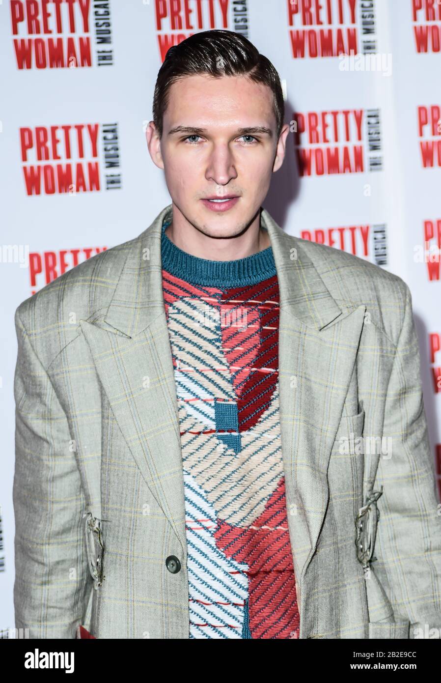 Londres, Royaume-Uni. 02 mars 2020. Chris Kowalski arrivées à Pretty Woman The Musical press night au Piccadilly Theatre le 2 mars 2020, Londres, Royaume-Uni. Crédit: Capital Photo/Alay Live News Banque D'Images