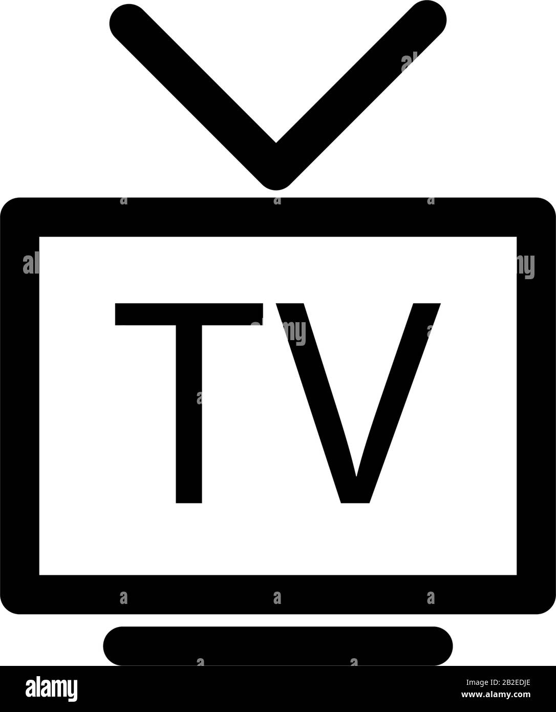 Modèle vectoriel de design d'icône de télévision Illustration de Vecteur