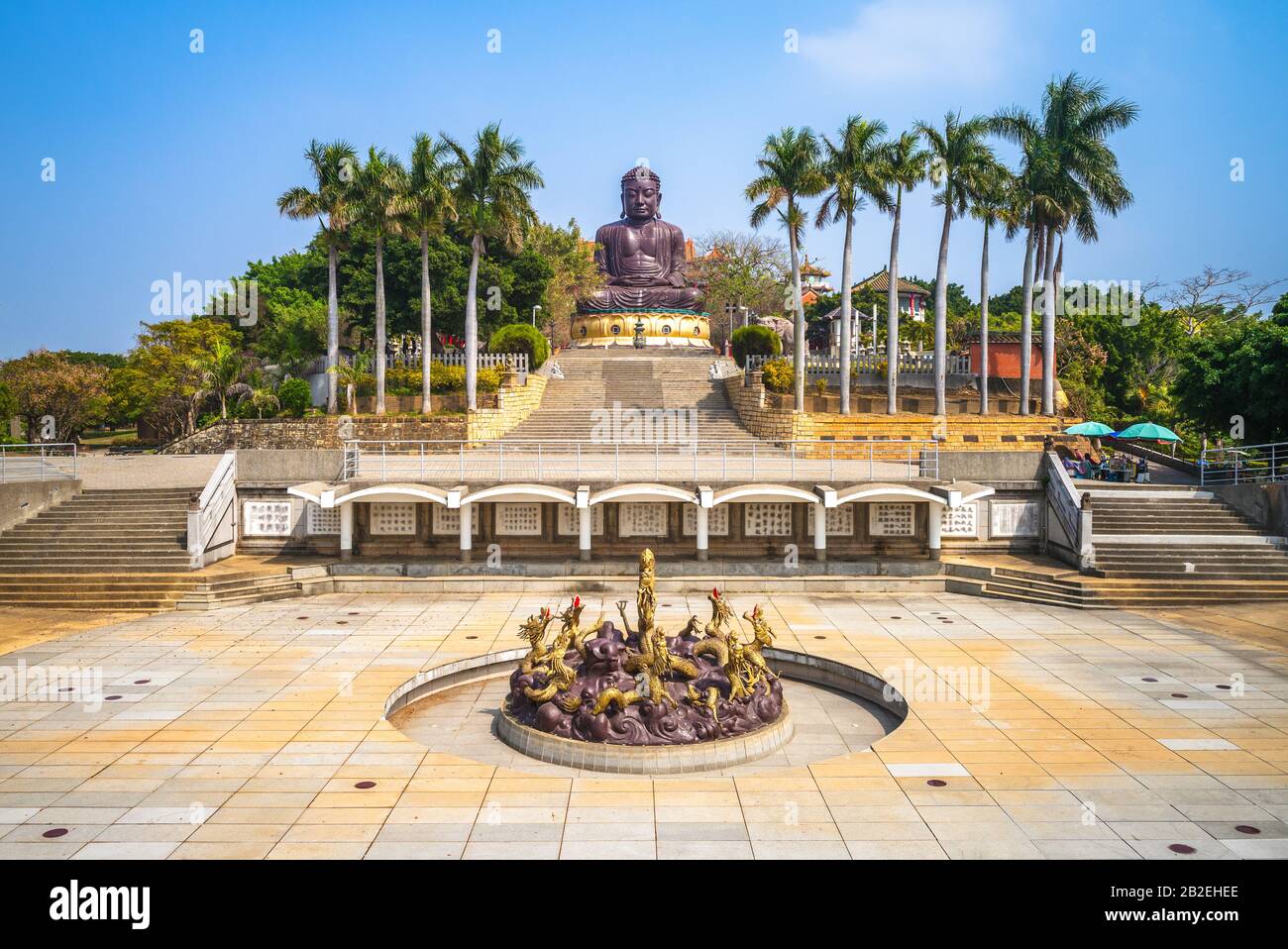 Grande statue bouddhiste à changhua, taiwan Banque D'Images