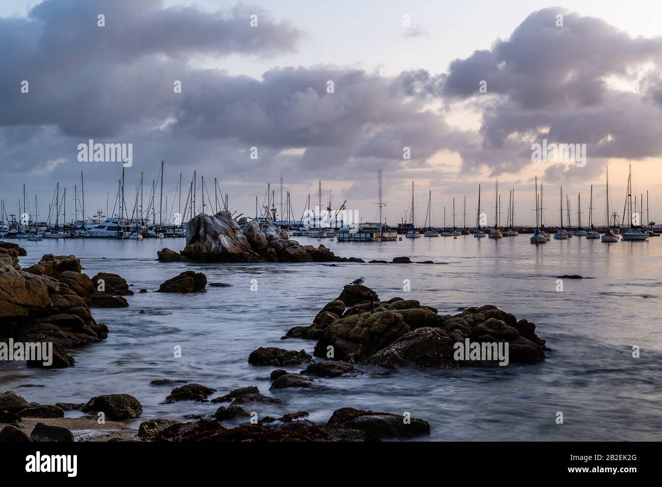 Old FishermaN'S Wharf, Port De Monterey Banque D'Images