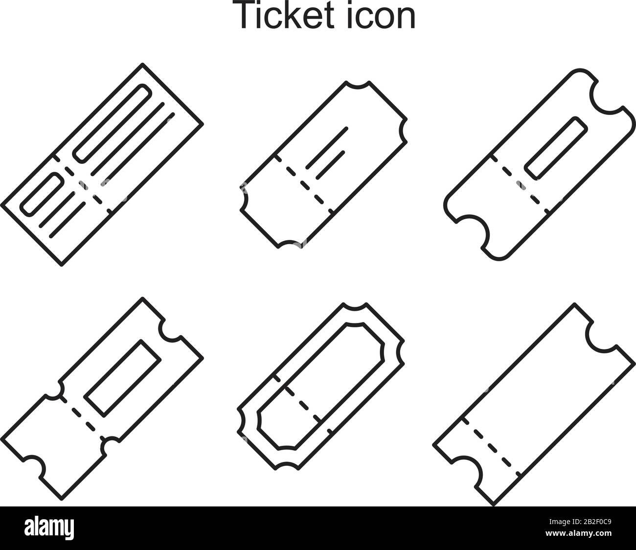 Modèle d'icône de ticket couleur noire modifiable.symbole de ticket illustration vectorielle plate pour la conception graphique et Web. Illustration de Vecteur