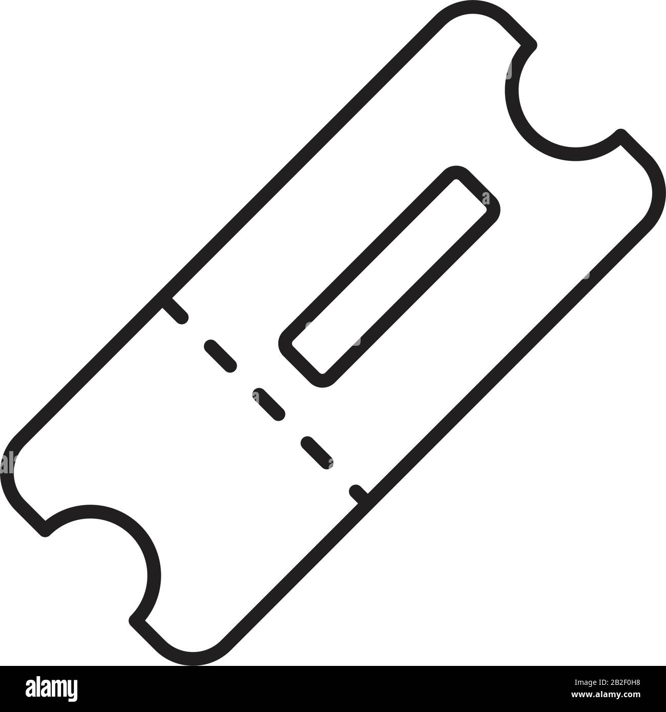 Modèle d'icône de ticket couleur noire modifiable.symbole de ticket illustration vectorielle plate pour la conception graphique et Web. Illustration de Vecteur
