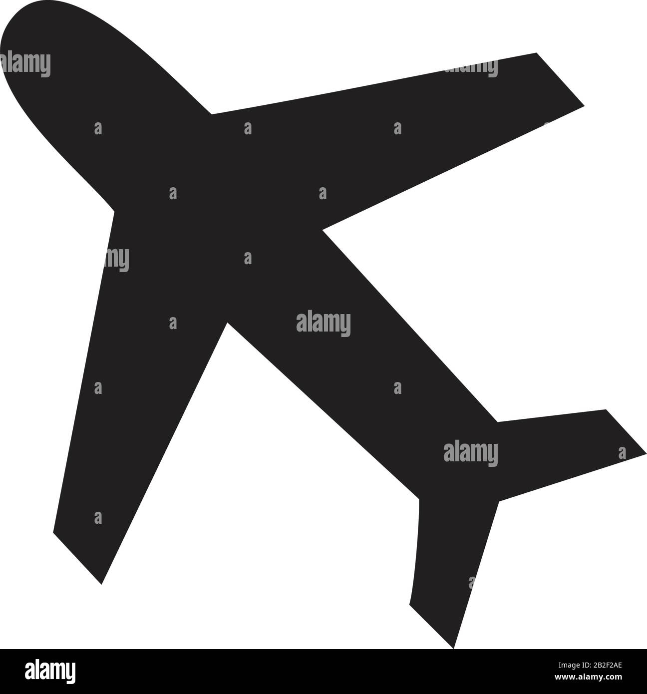 Modèle d'icône de plan noir modifiable. Symbole d'icône de plan illustration vectorielle plate pour la conception graphique et Web. Illustration de Vecteur