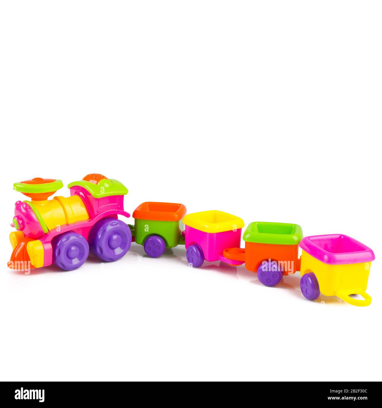 Jouets Ou Jouets De Bebe Train Concept Sur L Arriere Plan Nouveau Photo Stock Alamy