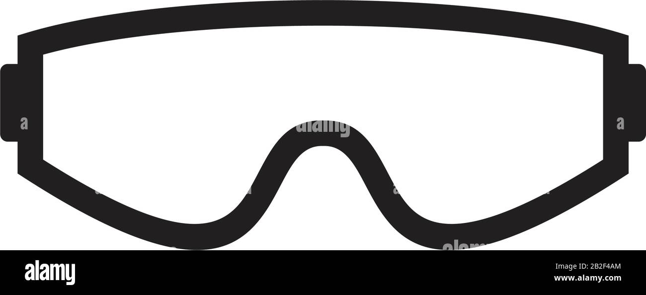 Modèle d'icône lunettes noir modifiable. Symbole des lunettes illustration vectorielle plate pour la conception graphique et Web. Illustration de Vecteur
