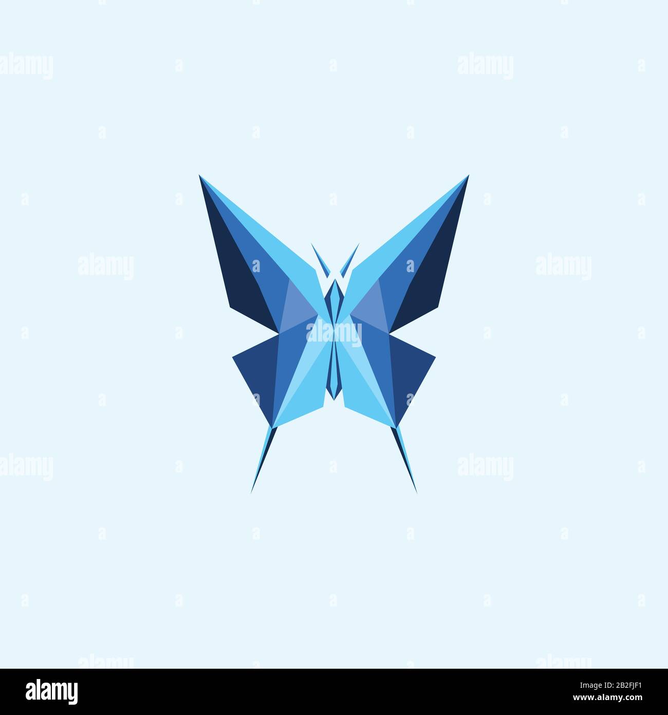 Modèle de conception de logo Papillon Illustration de Vecteur