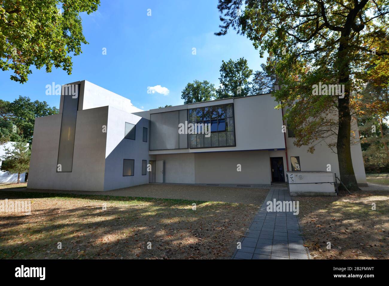 Haus Moholy-Nagy/Feininger, Meisterhaussiedlung, Ebertallee, Dessau, Sachsen-Anhalt, Allemagne Banque D'Images