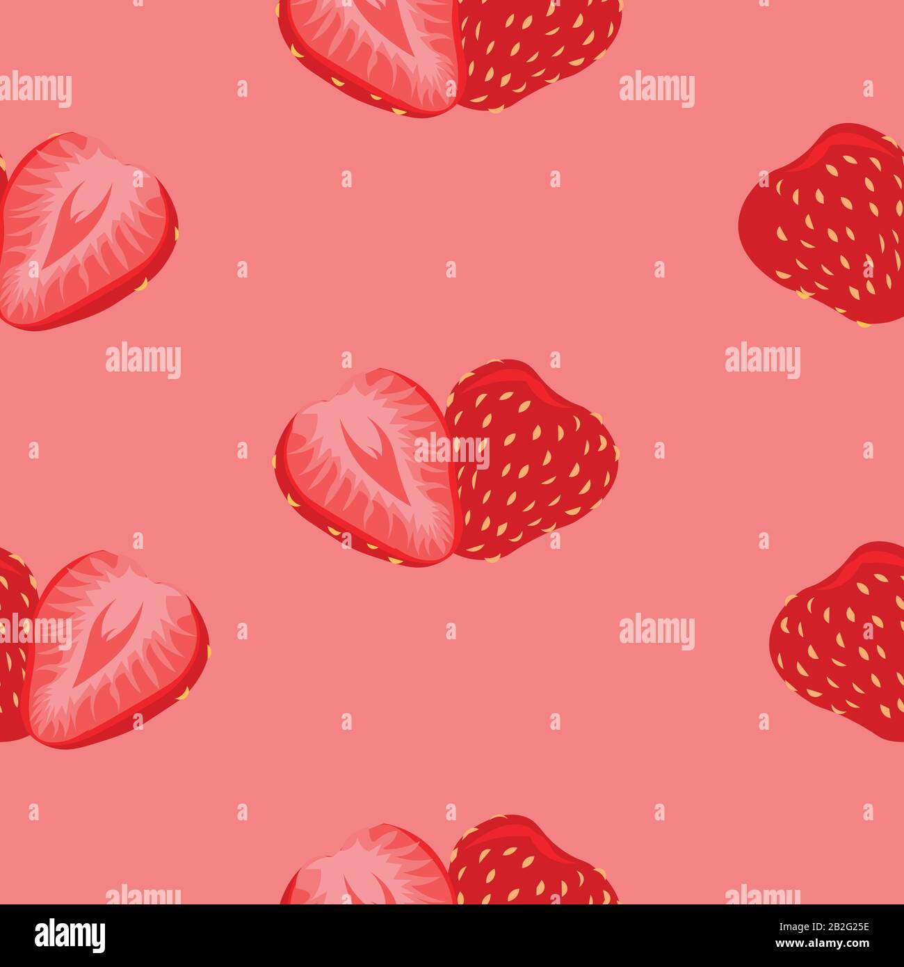 Motif fraise. Design d'été pour flyer, café, menu, tissu, invitation, vacances. Illustration de Vecteur