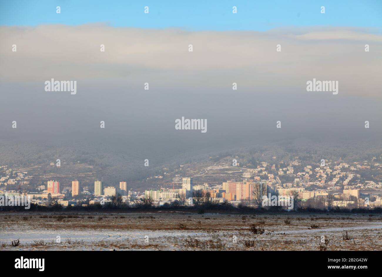 Bratislava en hiver Banque D'Images