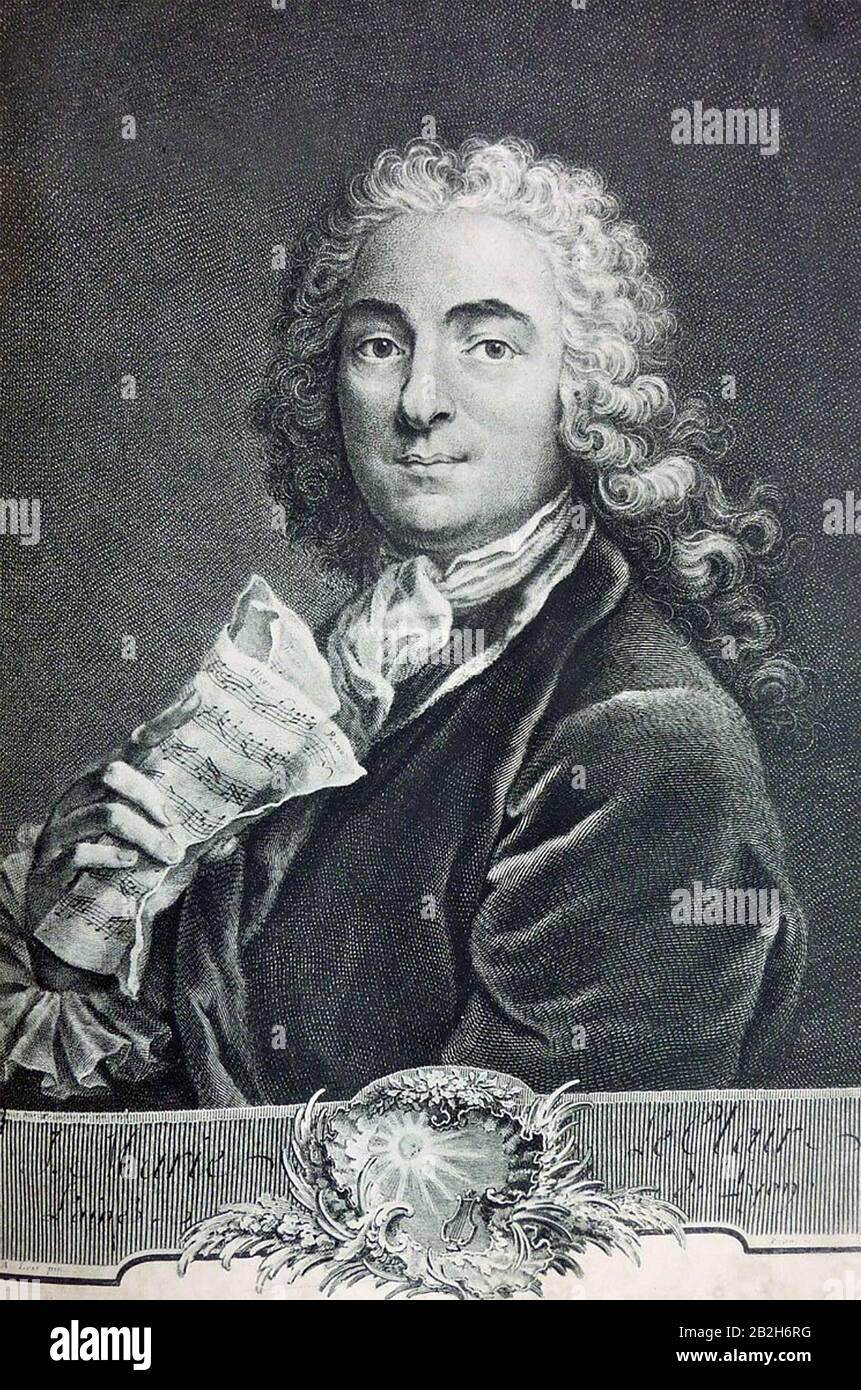 JEAN-MARIE LECLAIR 1697-1764) violoniste et compositeur français Banque D'Images