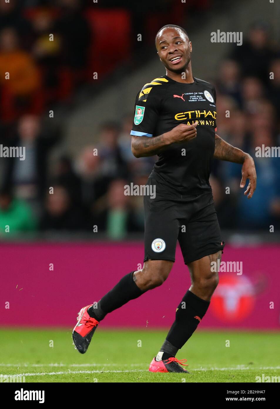 Raheem Sterling de Manchester City - Aston Villa / Manchester City, Carabao Cup final, Wembley Stadium, Londres, Royaume-Uni - 1 mars 2020 Usage éditorial Seulement - les restrictions DataCo s'appliquent Banque D'Images