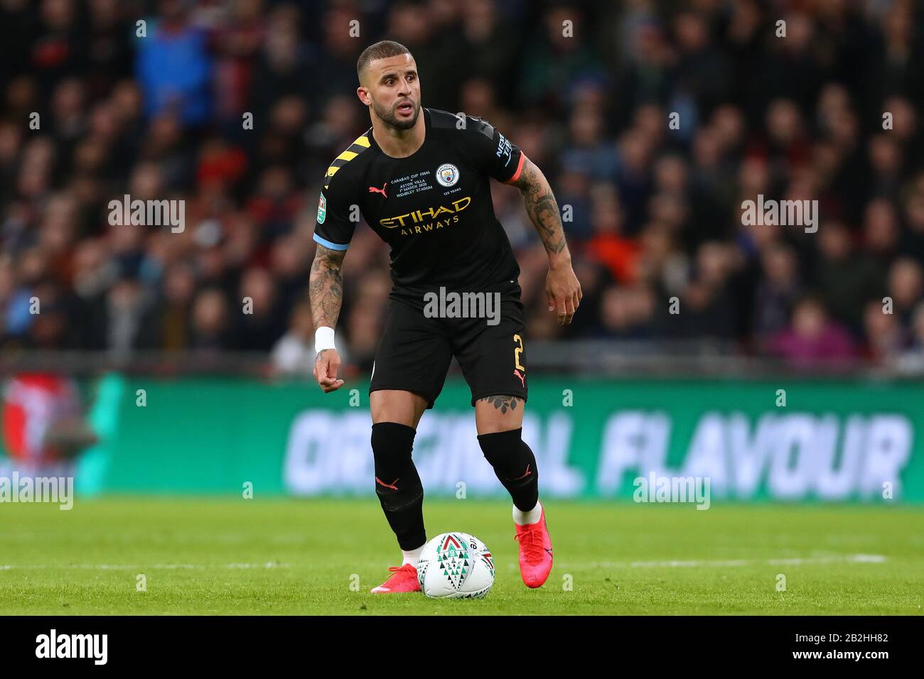 Kyle Walker de Manchester City - Aston Villa / Manchester City, Carabao Cup final, Wembley Stadium, Londres, Royaume-Uni - 1 mars 2020 Usage éditorial Seulement - les restrictions DataCo s'appliquent Banque D'Images