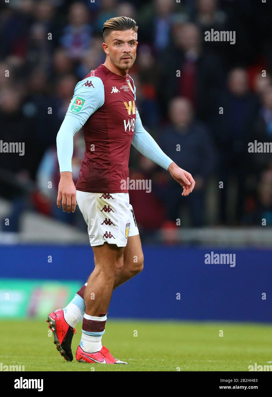 Jack Grealish d'Aston Villa - Aston Villa / Manchester City, Carabao Cup final, Wembley Stadium, Londres, Royaume-Uni - 1 mars 2020 Usage éditorial Seulement - les restrictions DataCo s'appliquent Banque D'Images