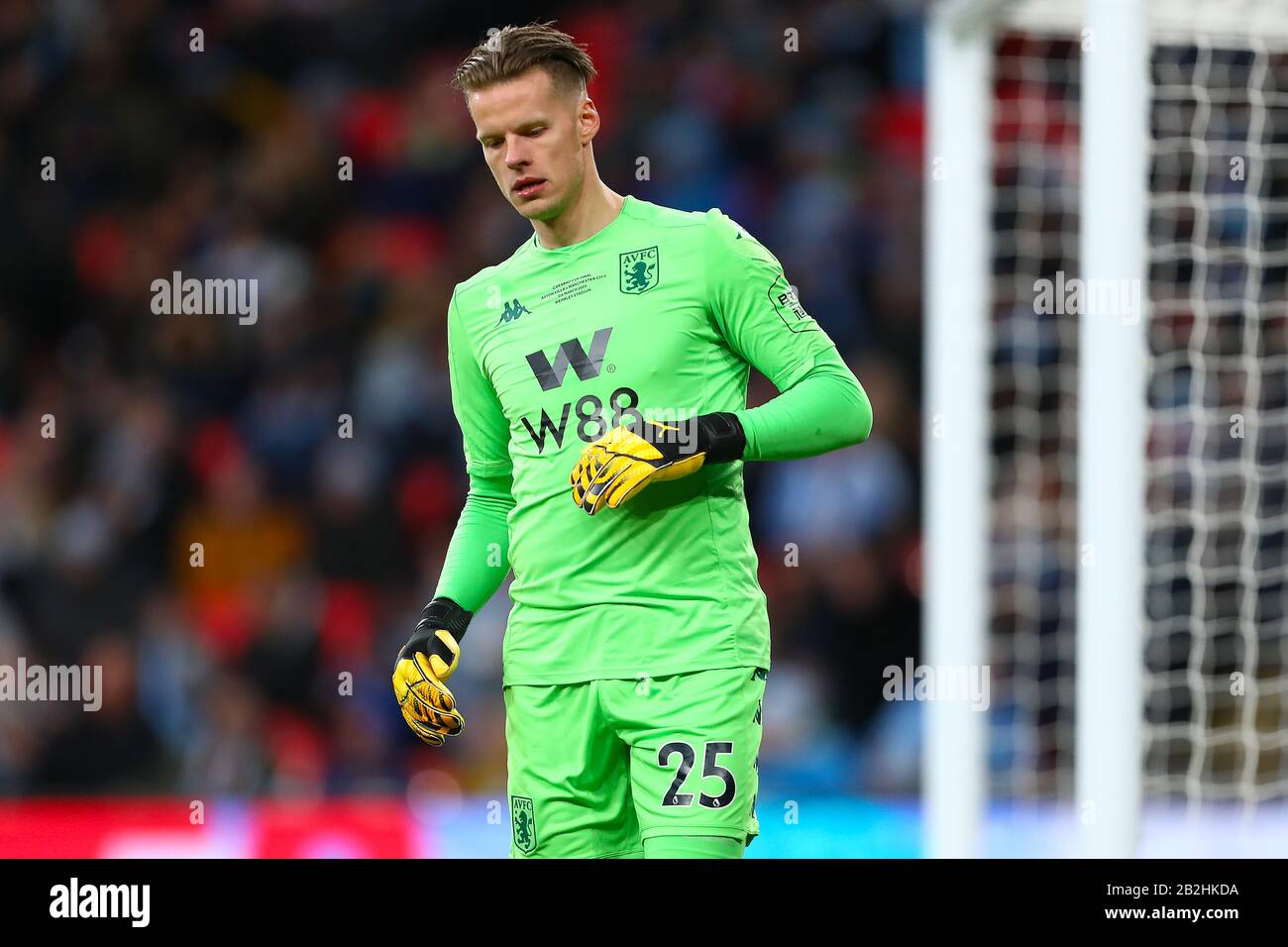 Orjan Nyland d'Aston Villa - Aston Villa / Manchester City, Carabao Cup final, Wembley Stadium, Londres, Royaume-Uni - 1 mars 2020 Usage éditorial Seulement - les restrictions de DataCo s'appliquent Banque D'Images
