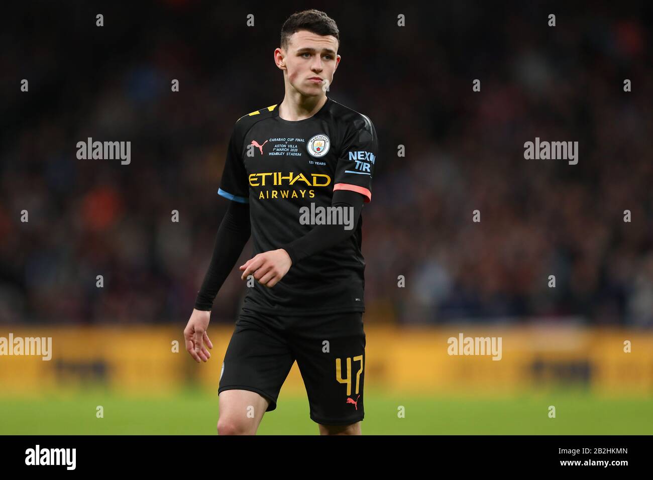 Phil Foden de Manchester City - Aston Villa / Manchester City, Carabao Cup final, Wembley Stadium, Londres, Royaume-Uni - 1 mars 2020 Usage éditorial Exclusif - les restrictions DataCo s'appliquent Banque D'Images
