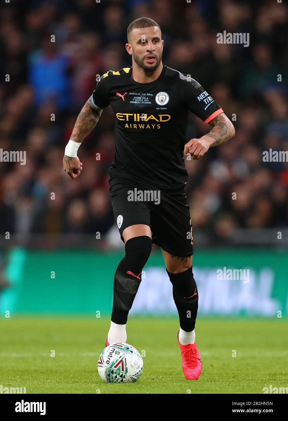 Kyle Walker de Manchester City - Aston Villa / Manchester City, Carabao Cup final, Wembley Stadium, Londres, Royaume-Uni - 1 mars 2020 Usage éditorial Seulement - les restrictions DataCo s'appliquent Banque D'Images