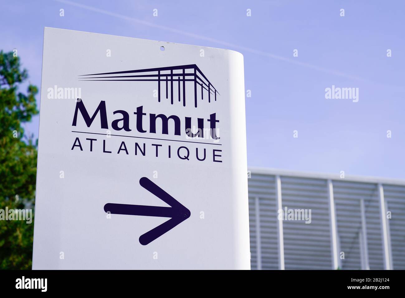 Bordeaux , Aquitaine / France - 10 25 2019 : Stade Matmut Atlantique signe le logo sur le football stade de rugby Banque D'Images