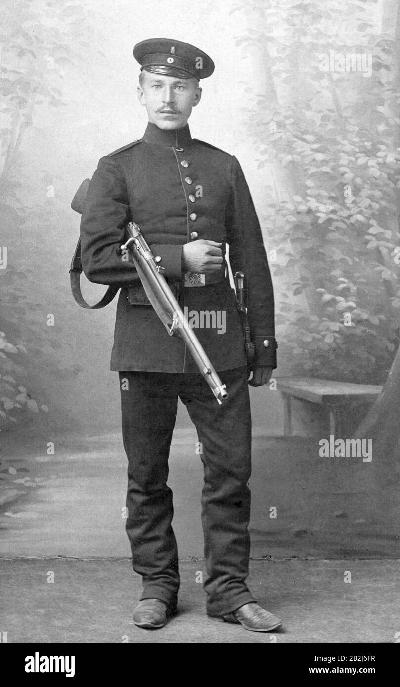 Infanterie allemande WW1 Banque D'Images