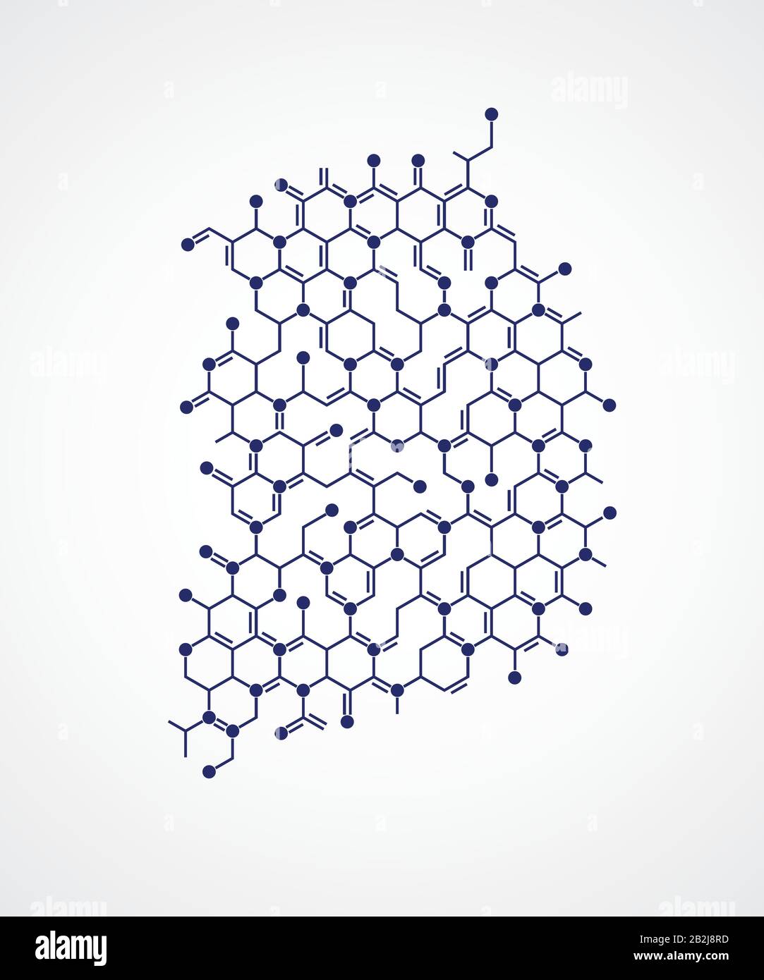 Corée Carte Biomédicale Structure Moléculaire Contrôle De La Campagne De Prévention Des Virus Illustration de Vecteur