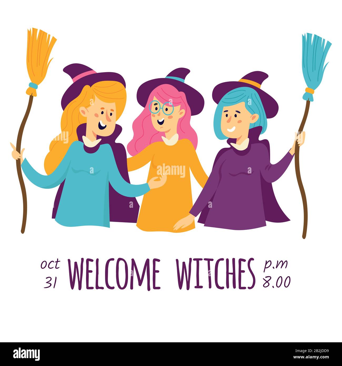 Halloween autocollants momie, sorcière, vampire, fantôme, citrouille, chauve-souris, zombie Illustration de Vecteur