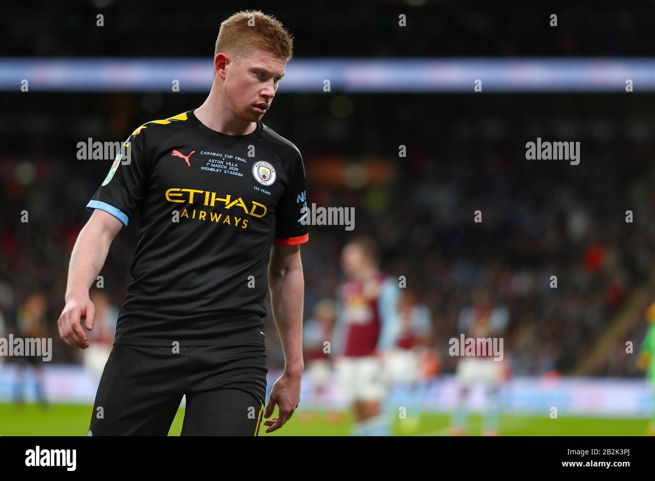 Kevin de Bruyne de Manchester City - Aston Villa / Manchester City, Carabao Cup final, Wembley Stadium, Londres, Royaume-Uni - 1 mars 2020 Usage éditorial Seulement - les restrictions DataCo s'appliquent Banque D'Images