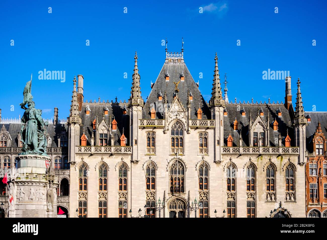 Provinciaal Hof à Bruges, Belgique Banque D'Images