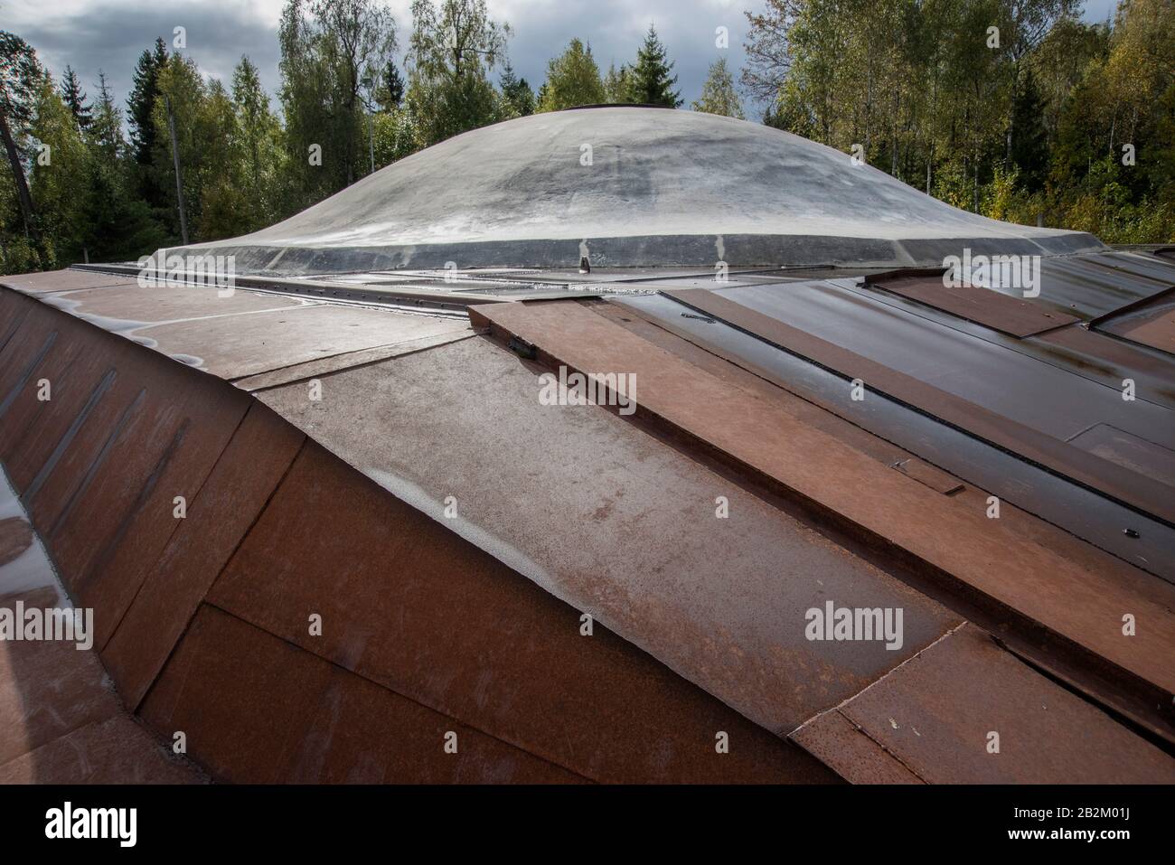 Silo nucléaire, musée de la guerre froide de Saltojo, Lituanie Banque D'Images