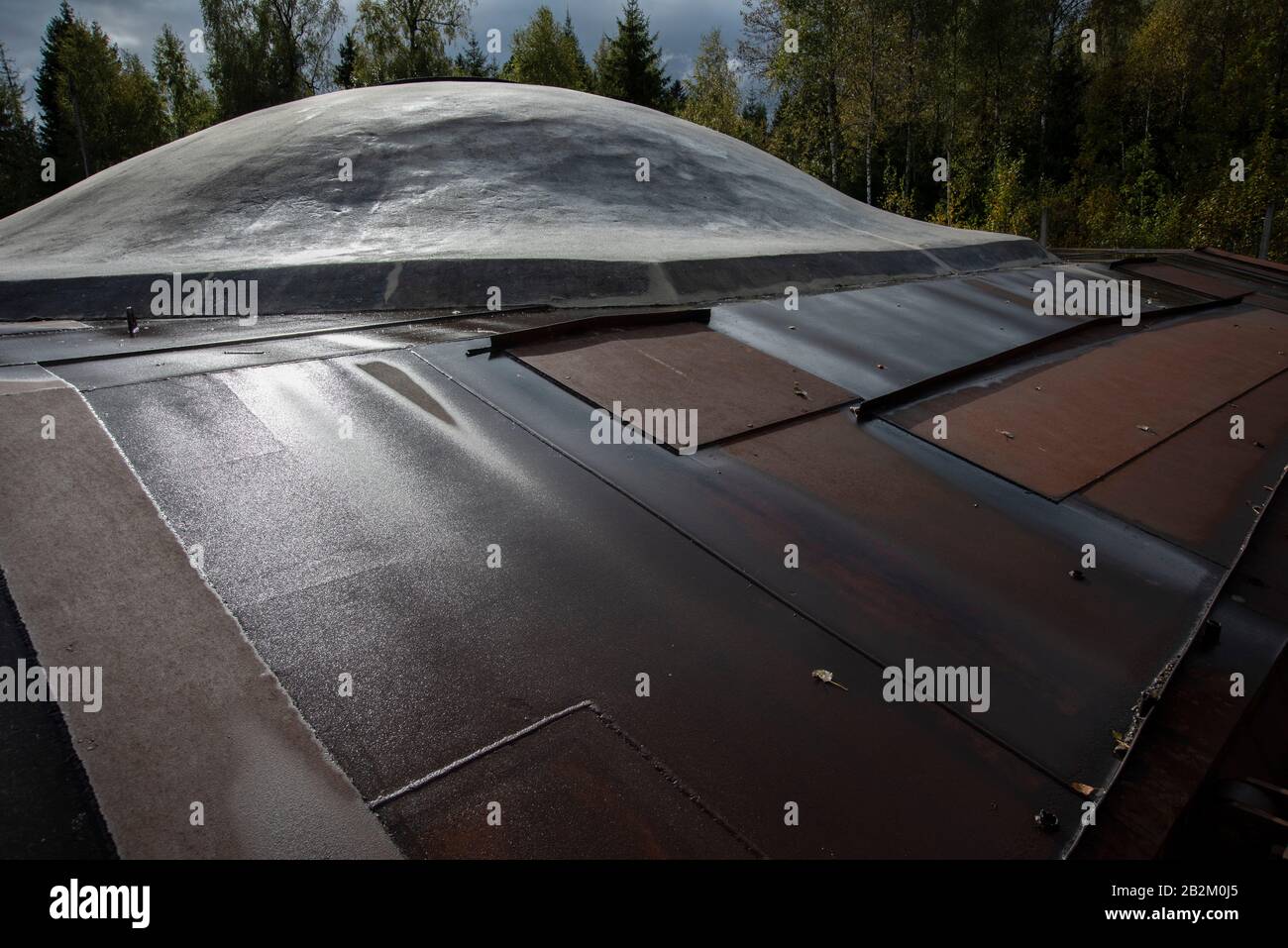 Silo nucléaire, musée de la guerre froide de Saltojo, Lituanie Banque D'Images