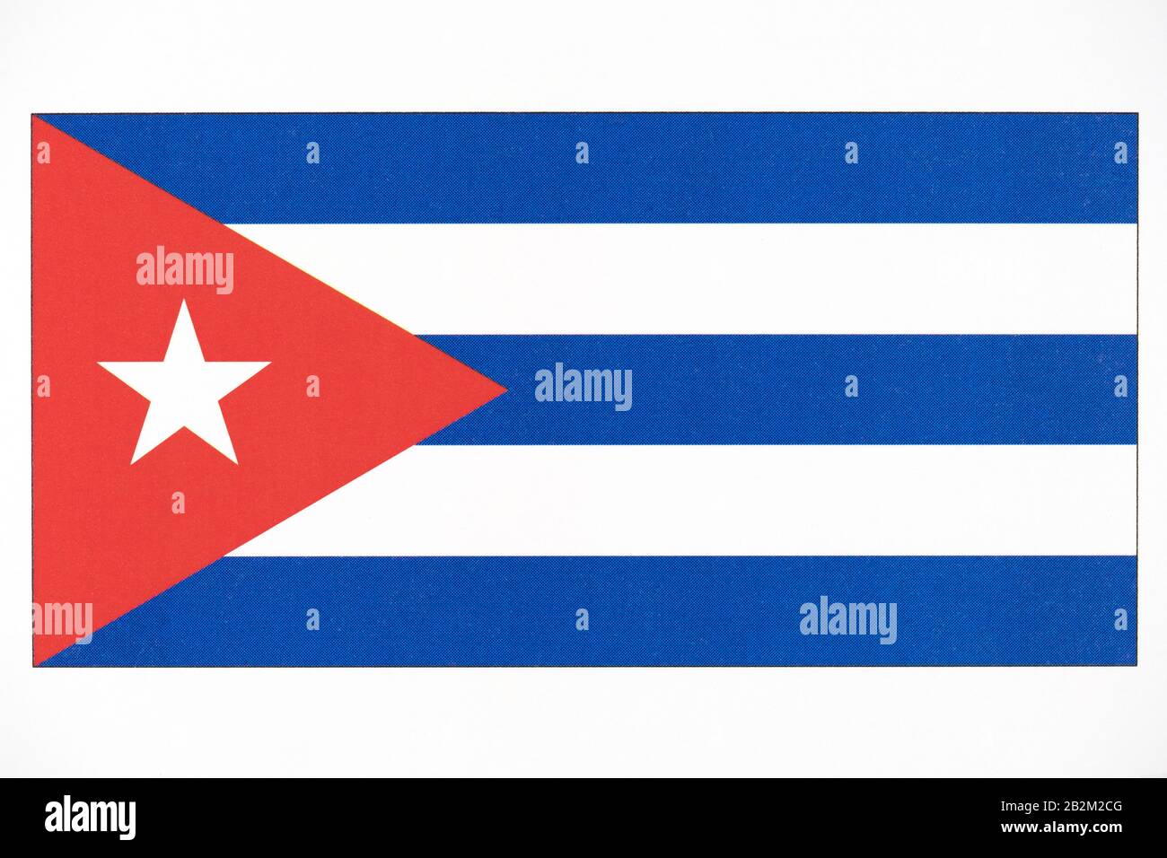 Drapeau national de Cuba. Banque D'Images